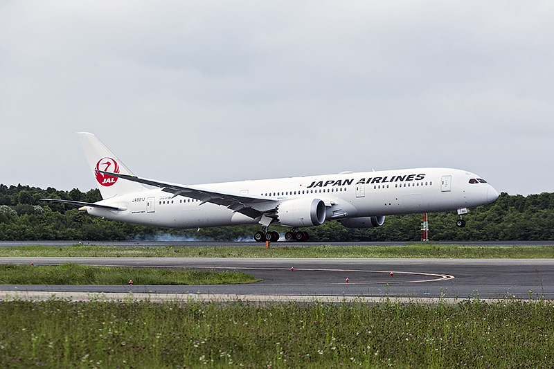 JALの最新鋭機「ボーイング787-9」が日本到着、7月1日の成田 