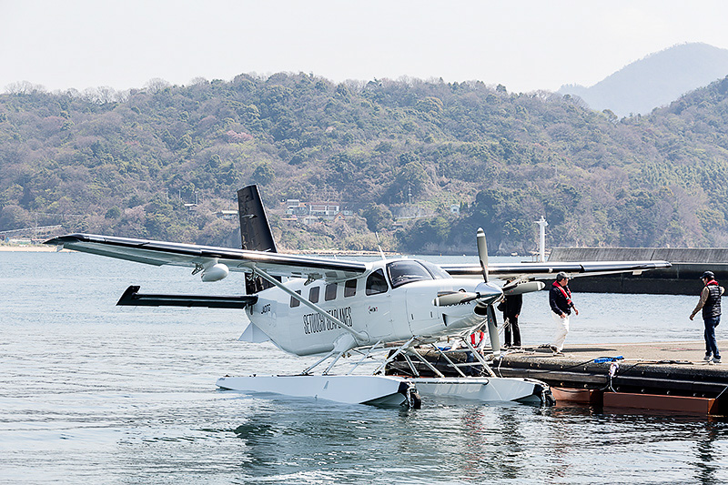 せとうち SEAPLANES、瀬戸内海のしまなみ海道、小豆島、宮島など