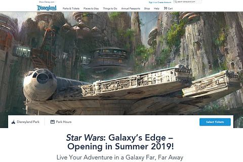 米ディズニーリゾート 新テーマランド Star Wars Galaxy S Edge 19年オープン イメージ動画公開 トラベル Watch