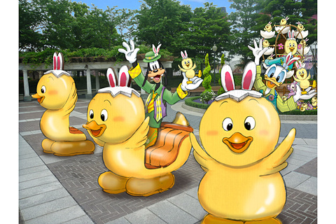 東京ディズニーシーに うさピヨ イースターパーク が初登場 ディズニー イースター で うさピヨ と一緒に遊ぼう トラベル Watch
