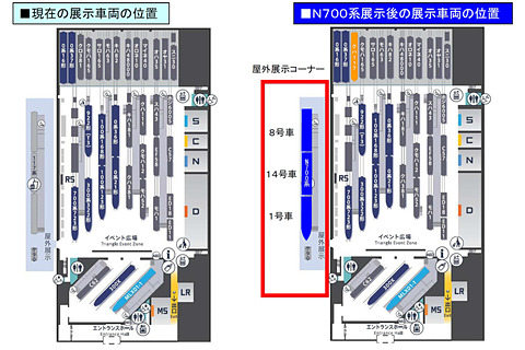 Jr東海 N700系量産先行試作車 を リニア 鉄道館 で展示