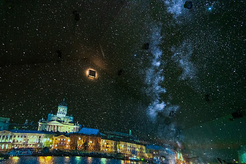 メッツァの Nordic Sky プラネタリウムスペース 先行内覧会 ハンモックで北欧の星空を楽しむ トラベル Watch