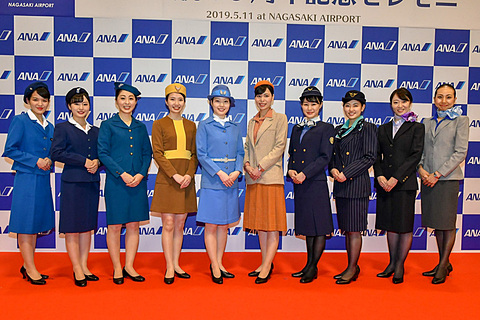 米子空港 東京便就航55周年記念セレモニーを10月1日開催 Anaの歴代ca制服ファッションショーなど トラベル Watch