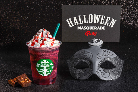 スターバックス 10月18日17時22分から買える ハロウィン ダーク ナイト フラペチーノ 発売時間は店舗により多少前後することがあります トラベル Watch