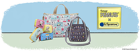 レスポートサック Peanuts とのコラボアイテムを日本限定発売 テーマは ヴィンテージピーナッツ トラベル Watch