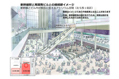 Jr北海道 改札口の3階集約など新幹線札幌駅の計画変更案を発表 トラベル Watch