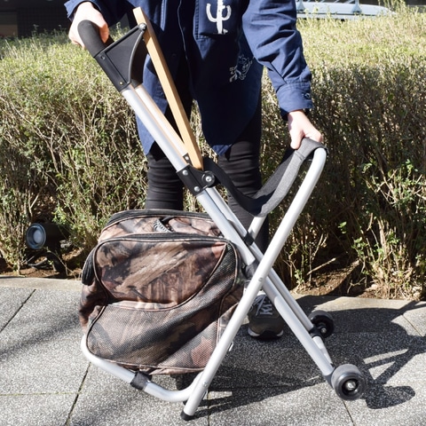 サンコー 開いて座れるキャリーバッグ どこでもキャリー テーブルチェア トラベル Watch