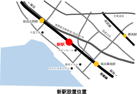 Jr東日本 京葉線 新習志野駅 海浜幕張駅間の新駅工事に着手 23年開業予定 トラベル Watch