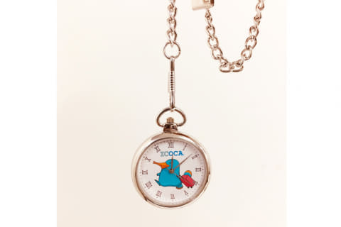 Jr西日本 Icoca のキャラクター カモノハシのイコちゃん 懐中時計 トラベル Watch