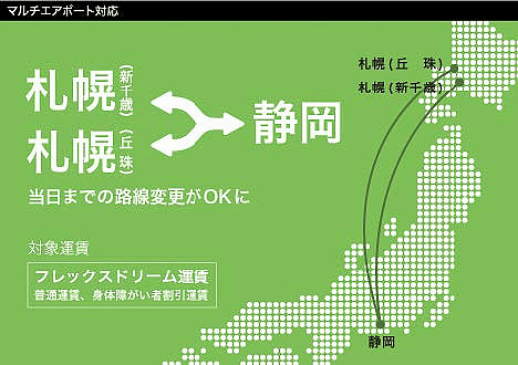 Fda 静岡 札幌 丘珠 線を6月4日開設 6月4日 28日の便に6400円の特別価格を設定 4月12日から発売 トラベル Watch Watch