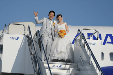 セントレアとana 飛行機のなかでのウェディング 空の上での結婚式 募集開始 17年3月4日または5日実施 トラベル Watch