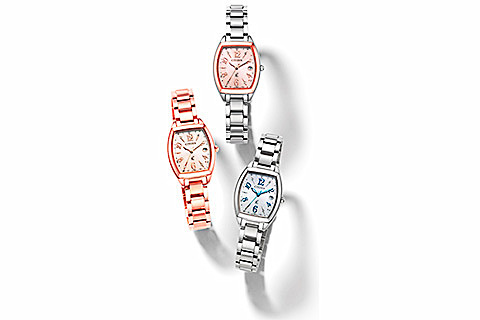 シチズン、インデックスにアラビア数字を配した「クロスシー ハッピー