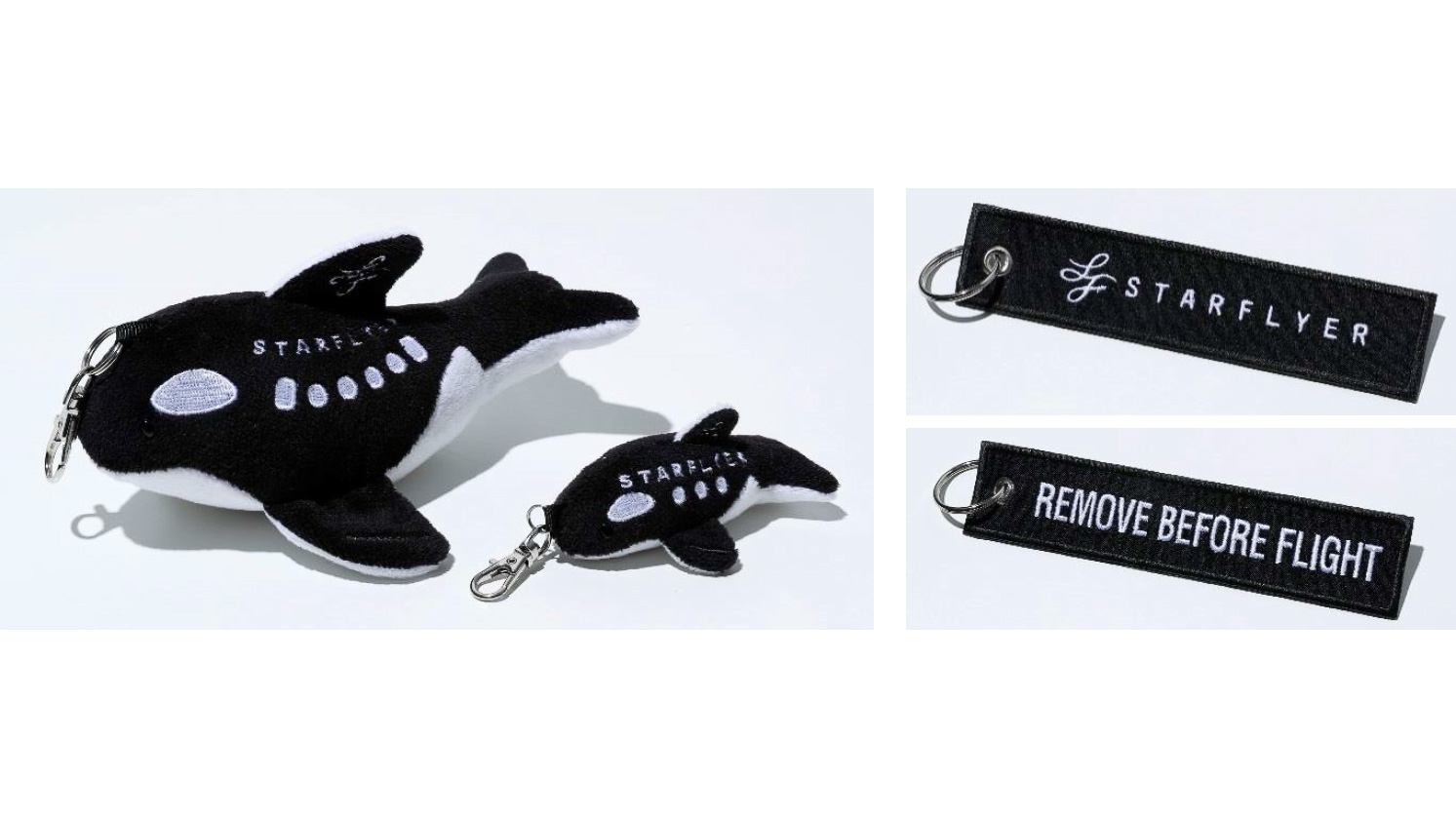 スターフライヤー オリジナル Remove Before Flight タグやシャチのぬいぐるみを7月に機内販売 トラベル Watch