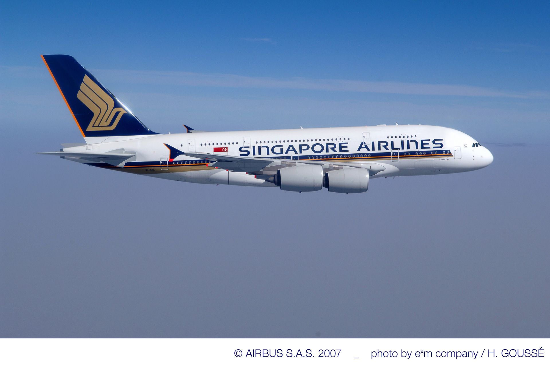 豊富なギフト 『値下げ』シンガポール航空 A380 模型飛行機 1/160(1