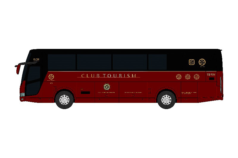 クラブツーリズム 水戸岡鋭治デザインのこだわりバス Club Tourism First 乗車の東京発着ツアーを19年1月10日開始 デビューツアーは新宿 上野発の5泊6日 みちのく名湯巡り トラベル Watch