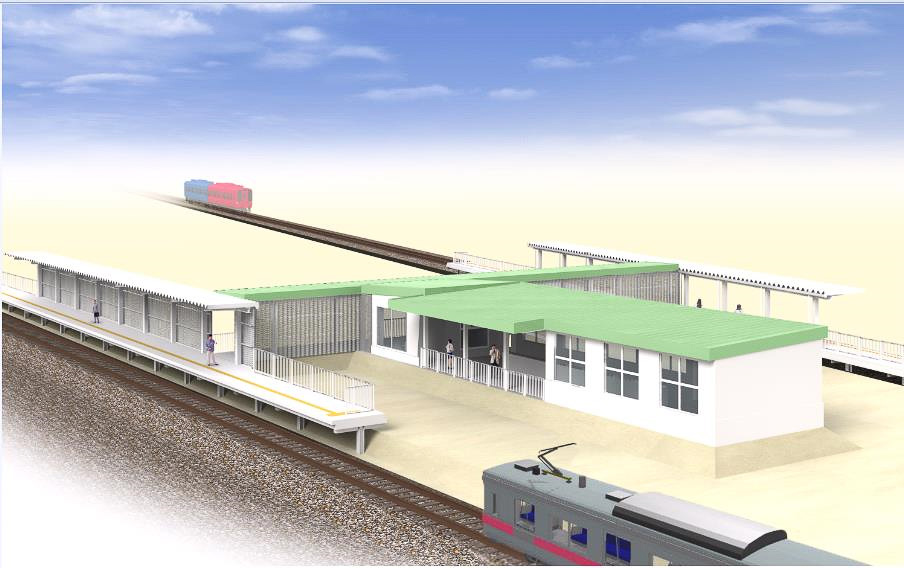 国交省、JR東日本が計画する奥羽本線の新駅「泉外旭川駅（仮称）」の