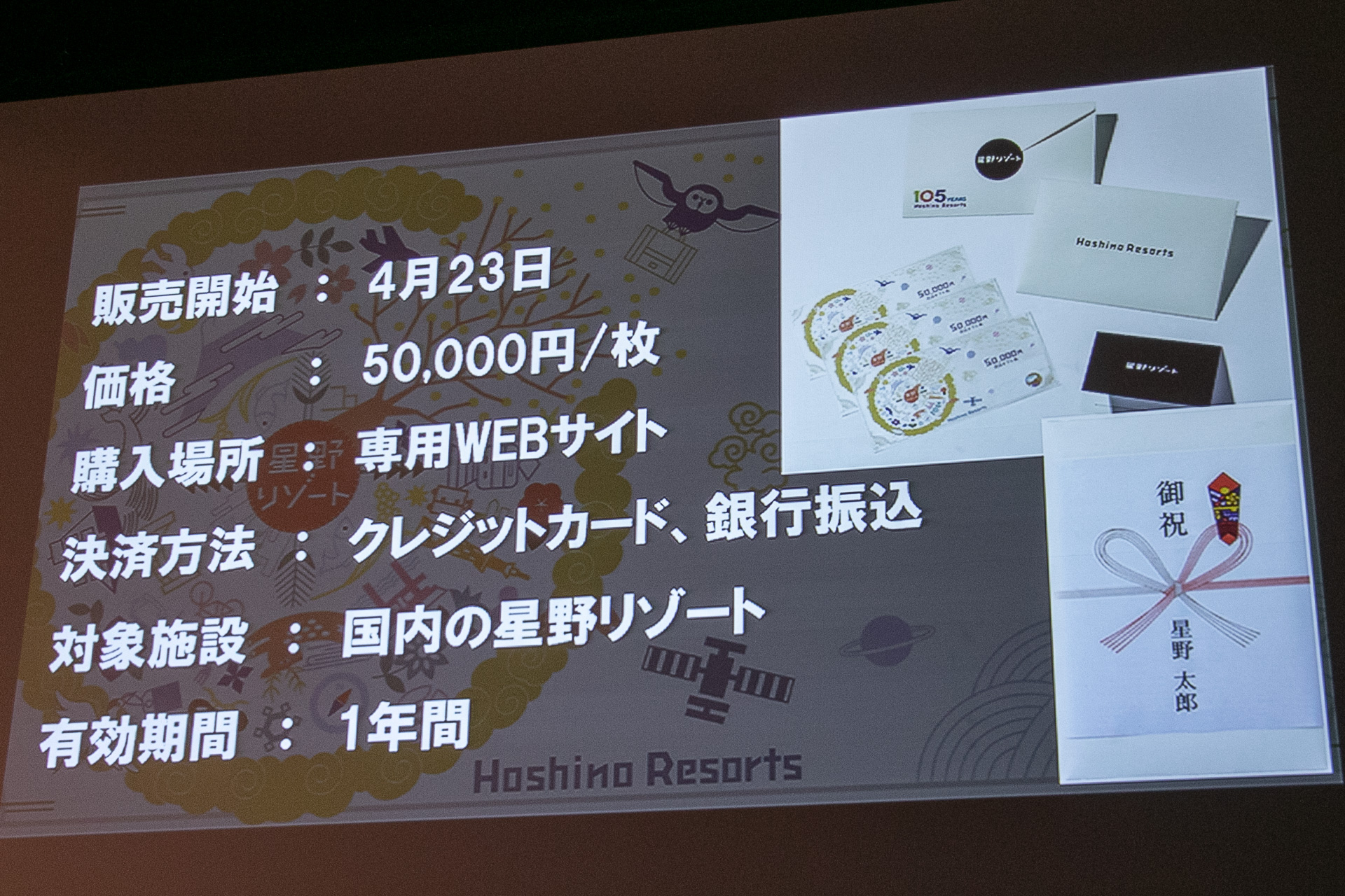 優待券/割引券星野リゾート宿泊ギフト券50000円5万円分 Hoshino Resorts