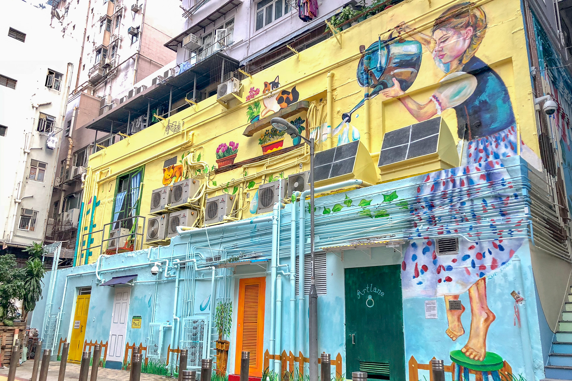 香港の街並み 油彩画 C【香港限定】絵画 香港アート 街並み 風景 - メルカリ