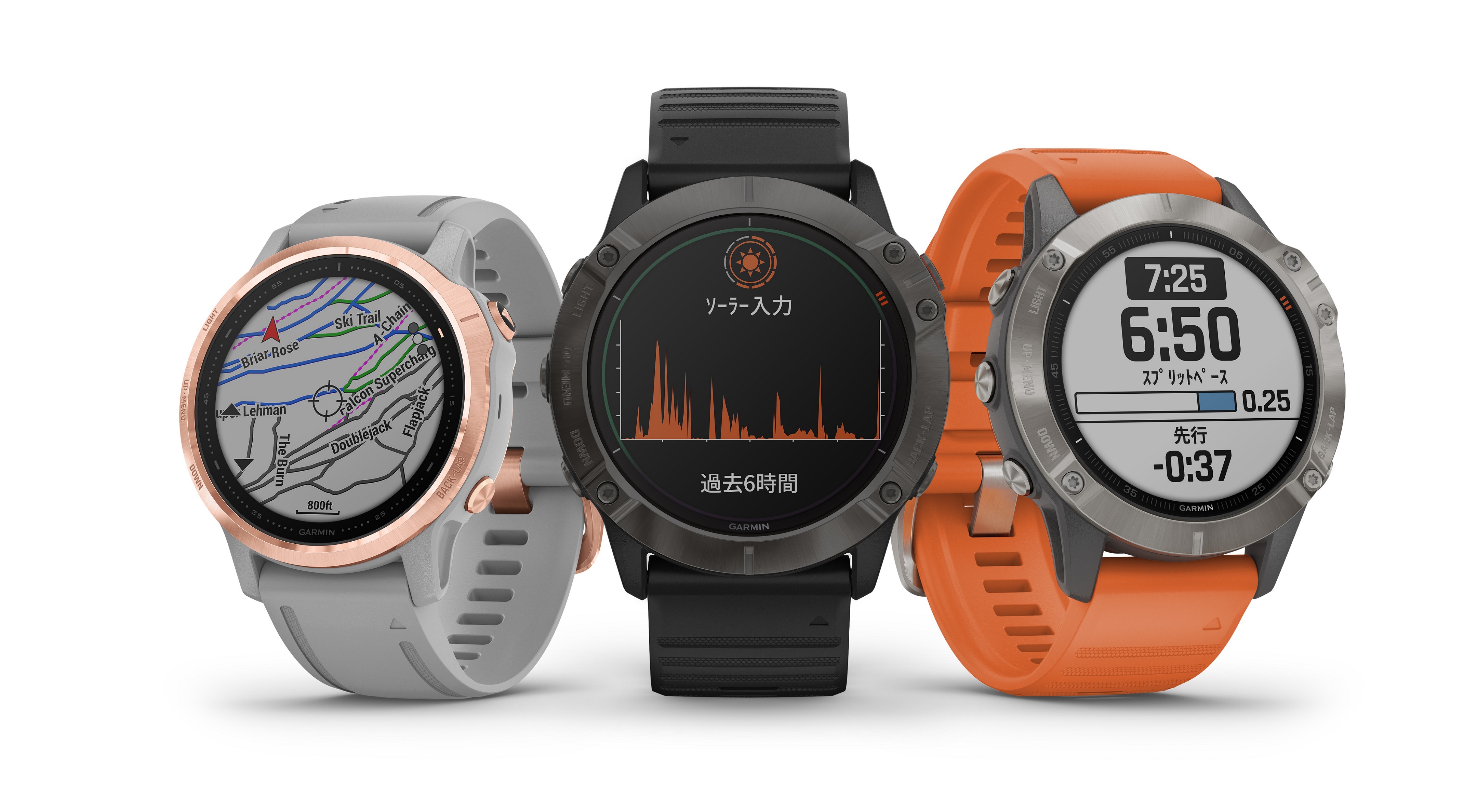 Garmin マルチスポーツGPSウォッチ ガーミン、マルチスポーツGPSウォッチ「fēnix6 Series」発売