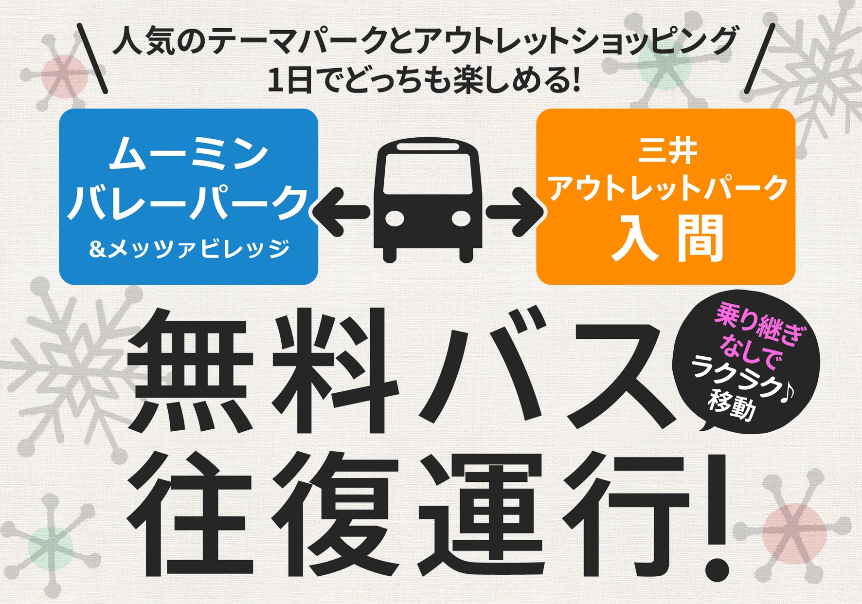 三井不動産 三井アウトレットパーク入間 ムーミンバレーパーク メッツァビレッジ間の無料バスを期間限定で往復運行 トラベル Watch