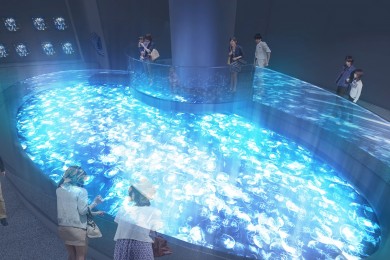 すみだ水族館 開業後初の大規模リニューアル実施 直径7mのクラゲの水盤など2つの新エリア登場 年4月下旬公開予定 トラベル Watch