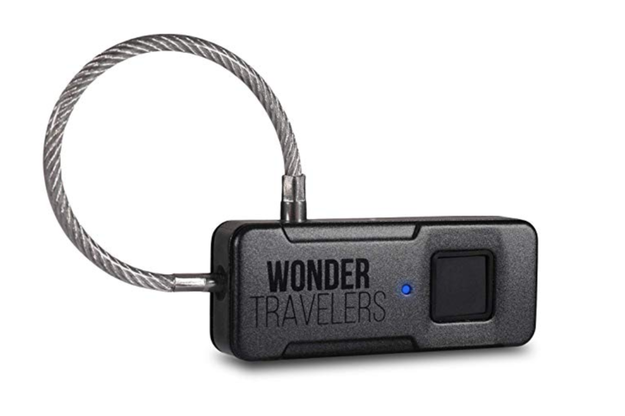 Wonder Travelers、ワイヤー南京錠型の指紋認証スマートロック発売