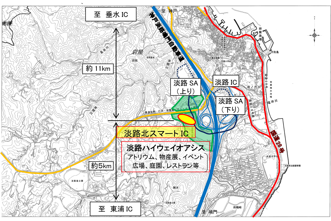 Jb本四 神戸淡路鳴門道 淡路北スマートicを3月29日15時開通 淡路sa 淡路ハイウェイオアシスへ直行可能 トラベル Watch