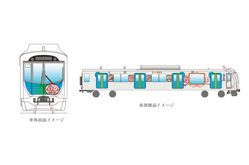 西武鉄道 カナヘイの小動物 との系コラボラッピング電車 運行 西武新宿駅構内 本川越駅構内において カナヘイの小動物 デザインの装飾 トラベル Watch