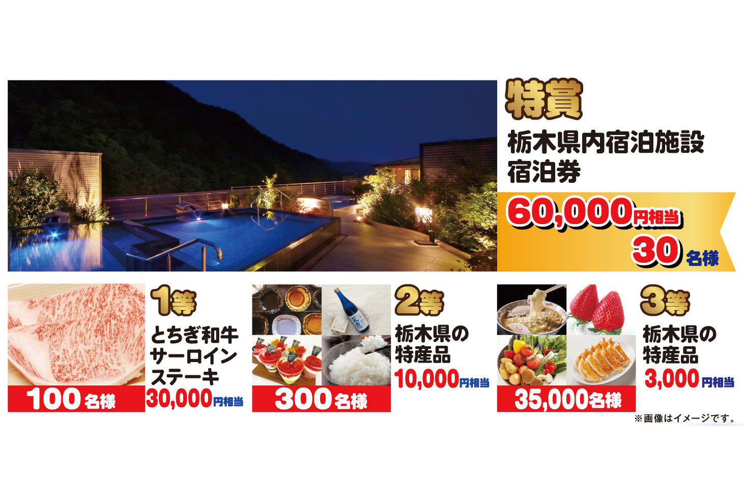 栃木県 県内宿泊者3 5万人に総額1 5億円分の特産品をプレゼント レンタカーも割引にする とちぎに泊まろうキャンペーン トラベル Watch