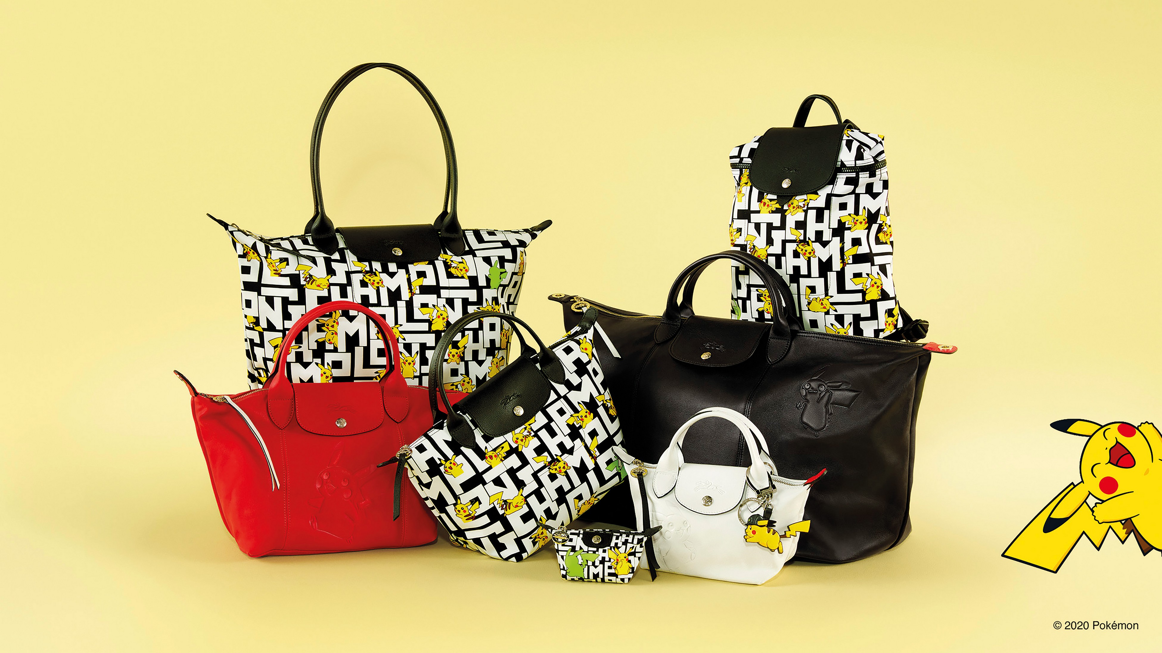 ロンシャン、ポケモンとコラボしたコレクション「Longchamp×Pokémon ...