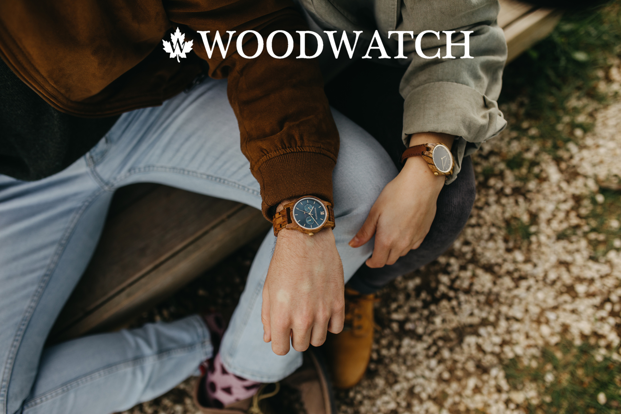 ウィーウッド 木の時計 木製 天然木 エコ ベージュ 花柄 9818196+