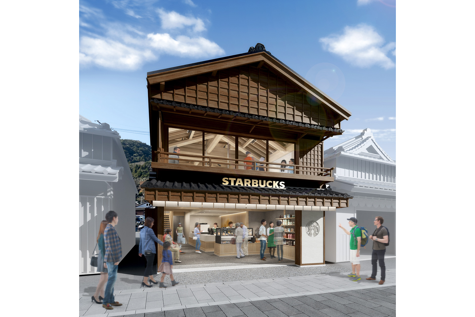 伊勢神宮の おはらい町 に スターバックス コーヒー 伊勢 内宮前店 2021年春オープン トラベル Watch