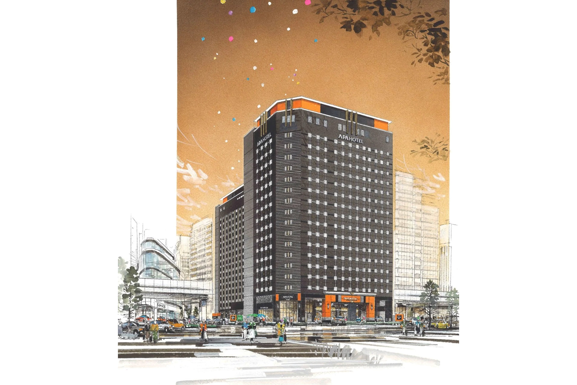 アパホテル アパホテル リゾート 六本木駅東 をアウディ六本木跡地に22年11月開業予定 トラベル Watch