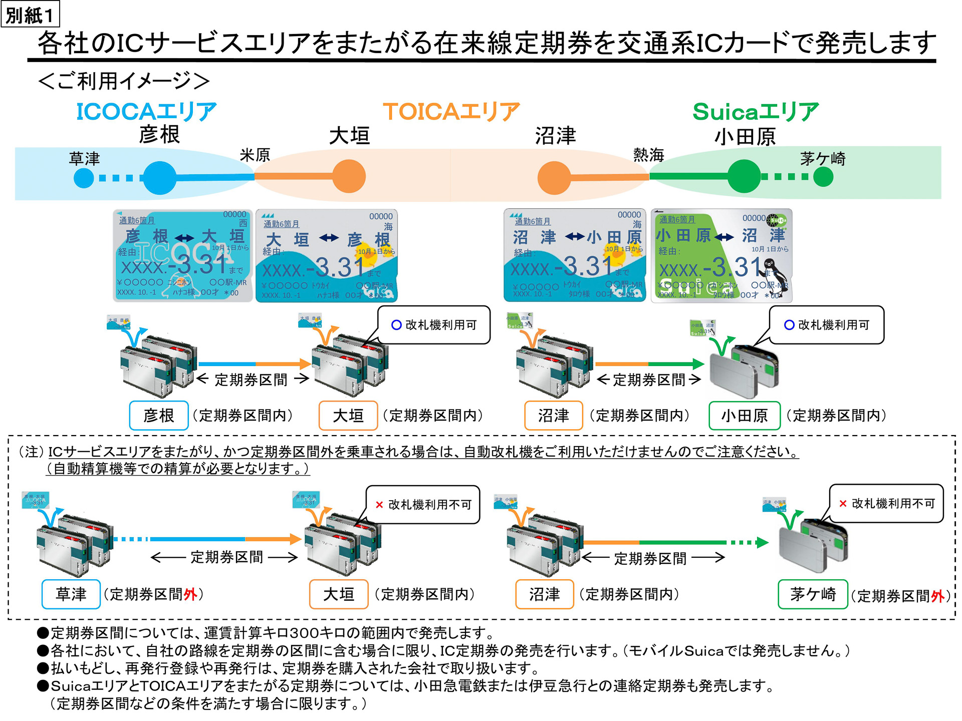 Suica/TOICA/ICOCAのサービス拡充。新幹線定期券やエリアをまたぐ在来線定期券発売 - トラベル Watch