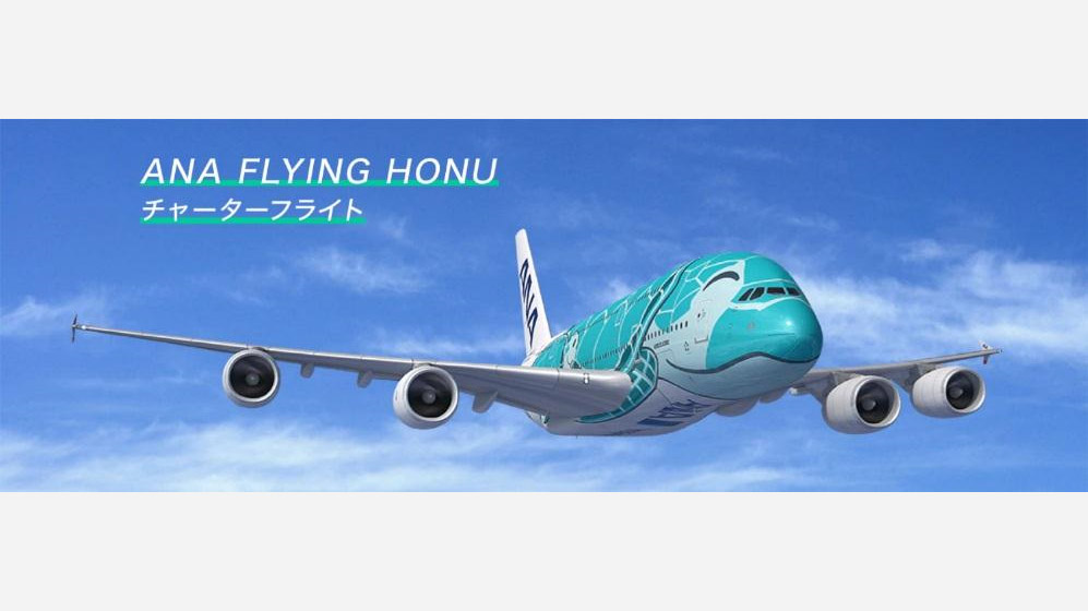 ANA、春休みの3月20日と29日にA380「FLYING HONU」遊覧フライト。抽選