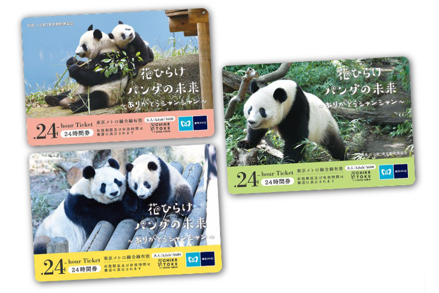 東京メトロ 上野動物園のパンダ シンシン シャンシャン デザインの24時間券 7月1日発売 トラベル Watch