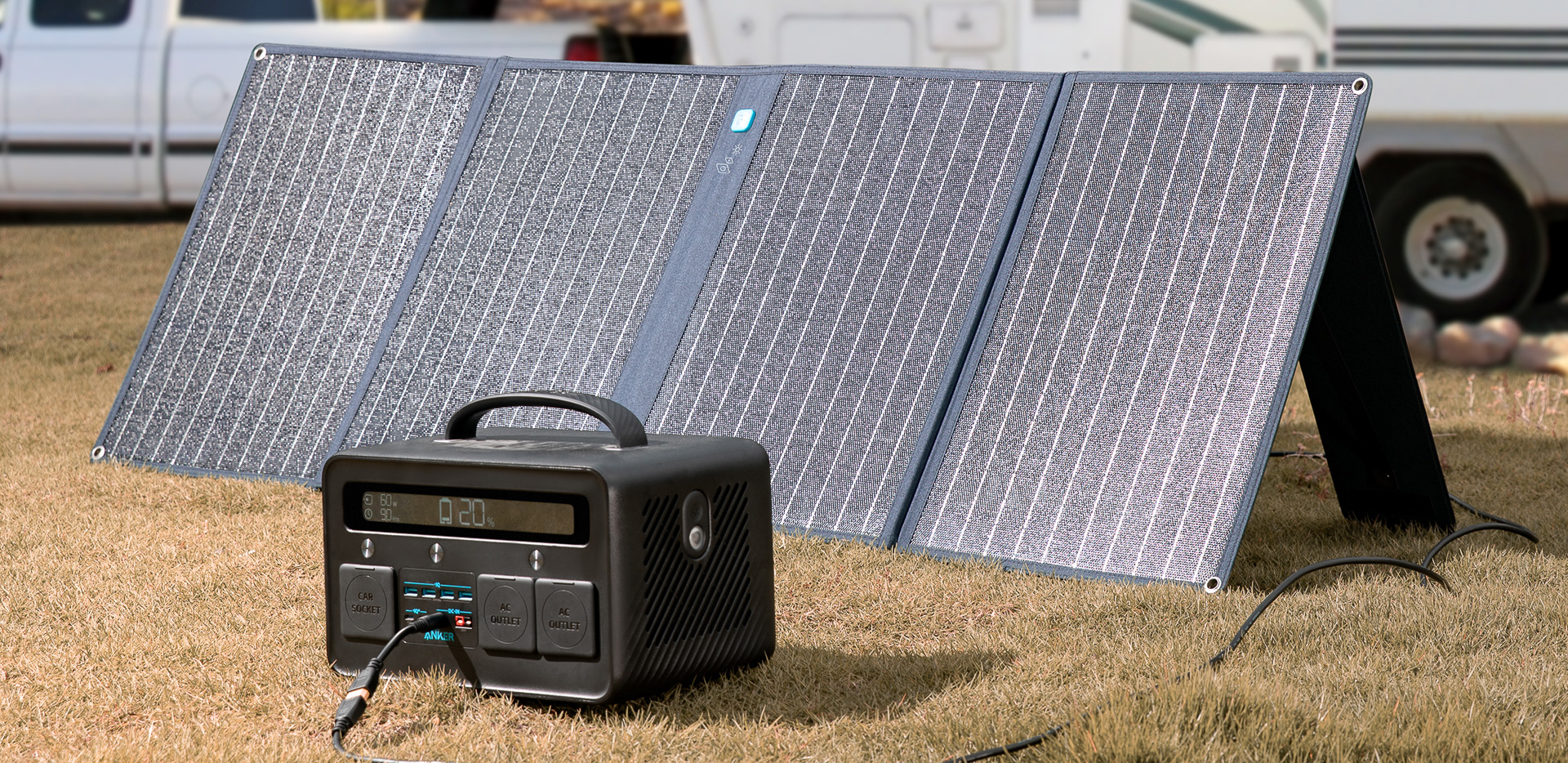 Anker ソーラーチャージャー PowerSolar 3-Port 100W アンカー、スマホの充電もできるソーラーチャージャー「Anker