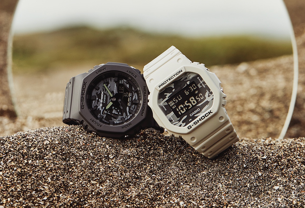 G-SHOCK、文字盤がカモフラージュ柄の「Dial Camo Utility