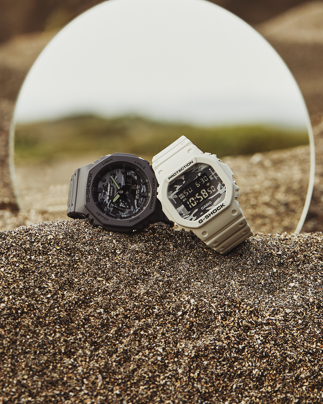 G-SHOCK、文字盤がカモフラージュ柄の「Dial Camo Utility