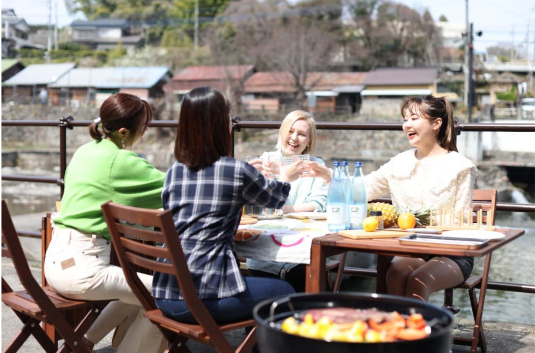 ムーミン物語、飯能河原に食材持ち込み専用BBQサイトを期間限定営業