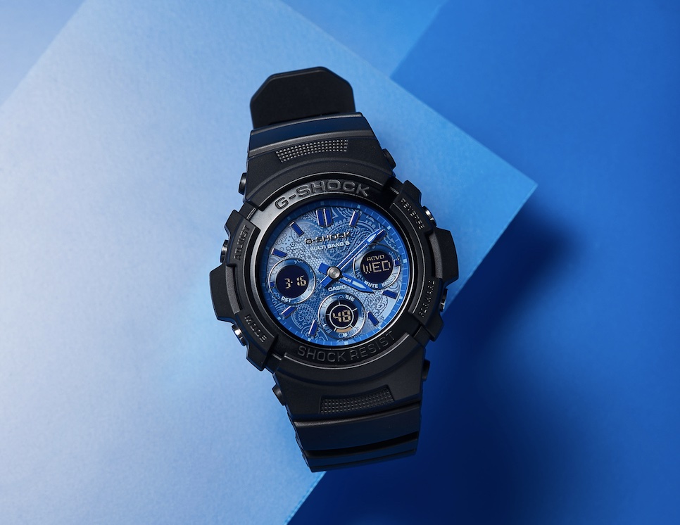 G-SHOCK、ペイズリー柄をあしらった「BLUE PAISLEY」シリーズ