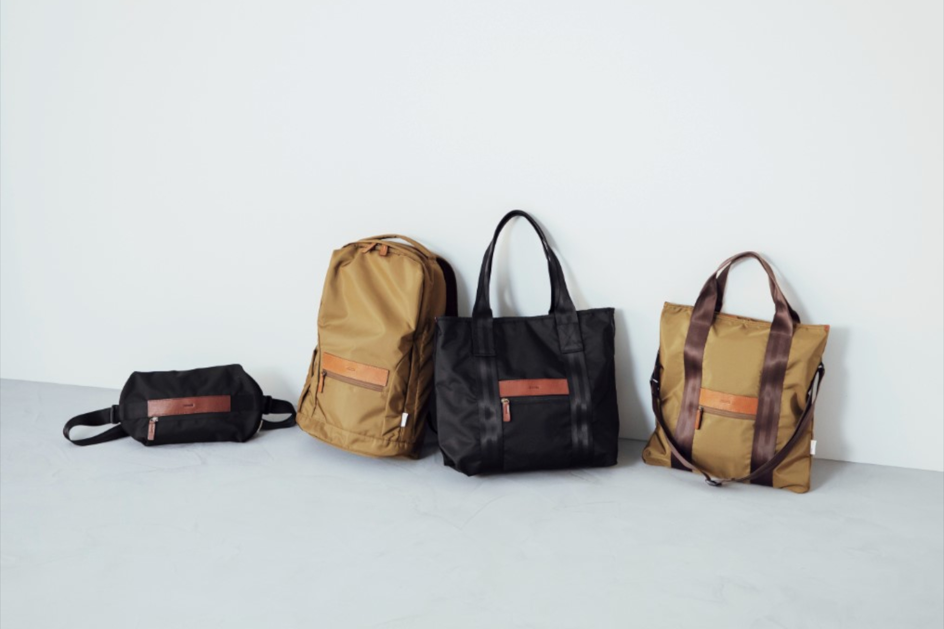 土屋鞄、ブランド初のナイロン製バッグ4種。軽さと耐久性・光沢感を 