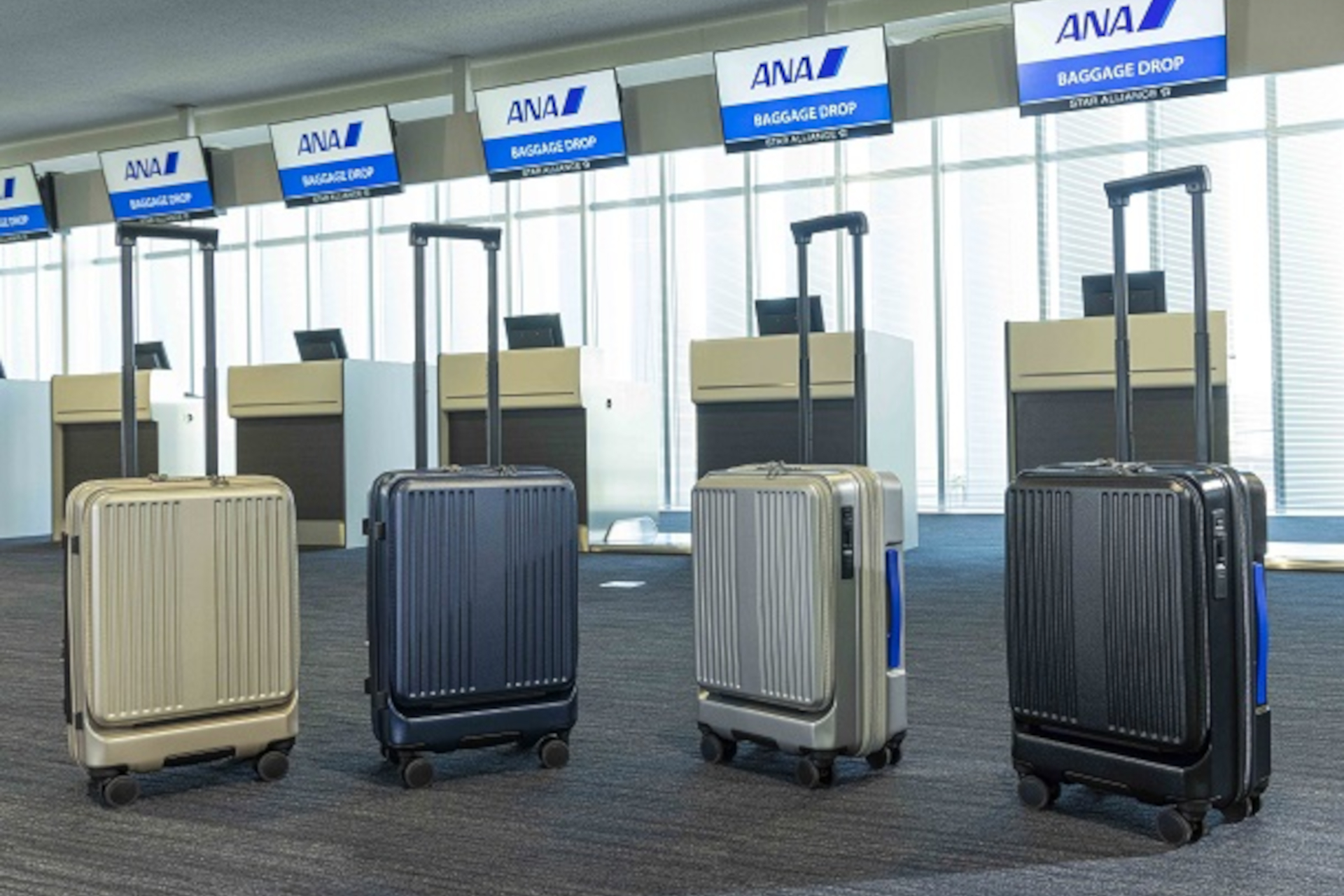 新品、未使用　ANAオリジナルスーツケース　機内持込サイズ　オープンキャリー機能値段ですが