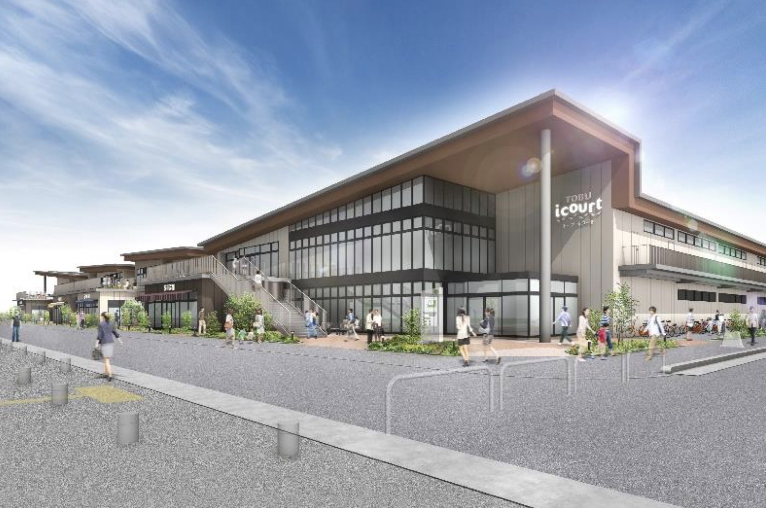 東武鉄道、草加松原団地近くに商業施設「TOBU icourt」2023年春