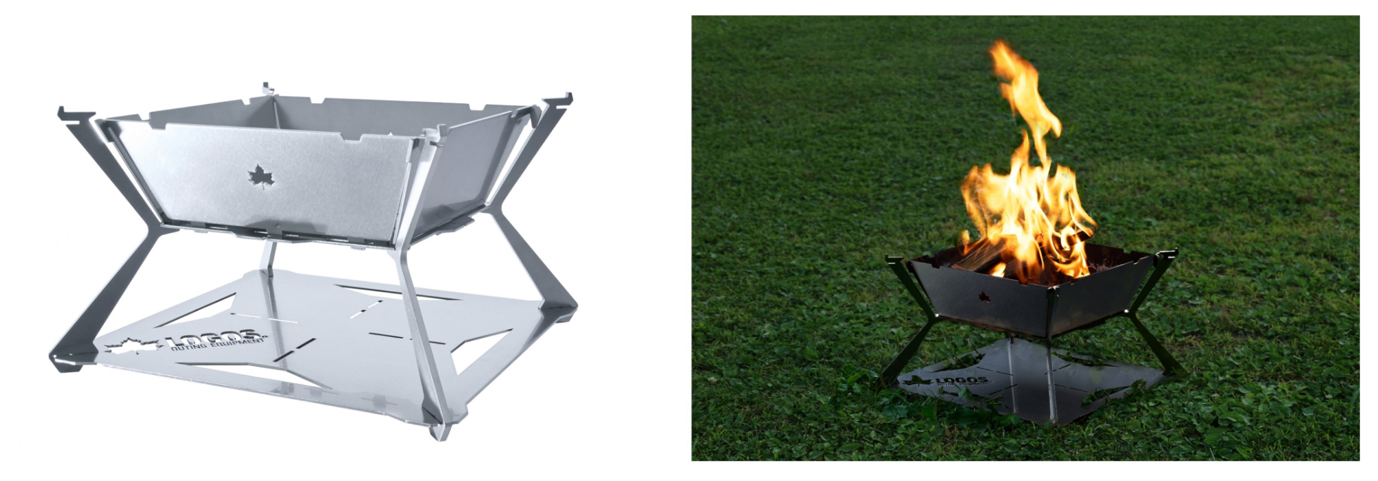 ロゴス、耐久性の高い焚き火台を1人用にした「LOGOS the ピラミッド