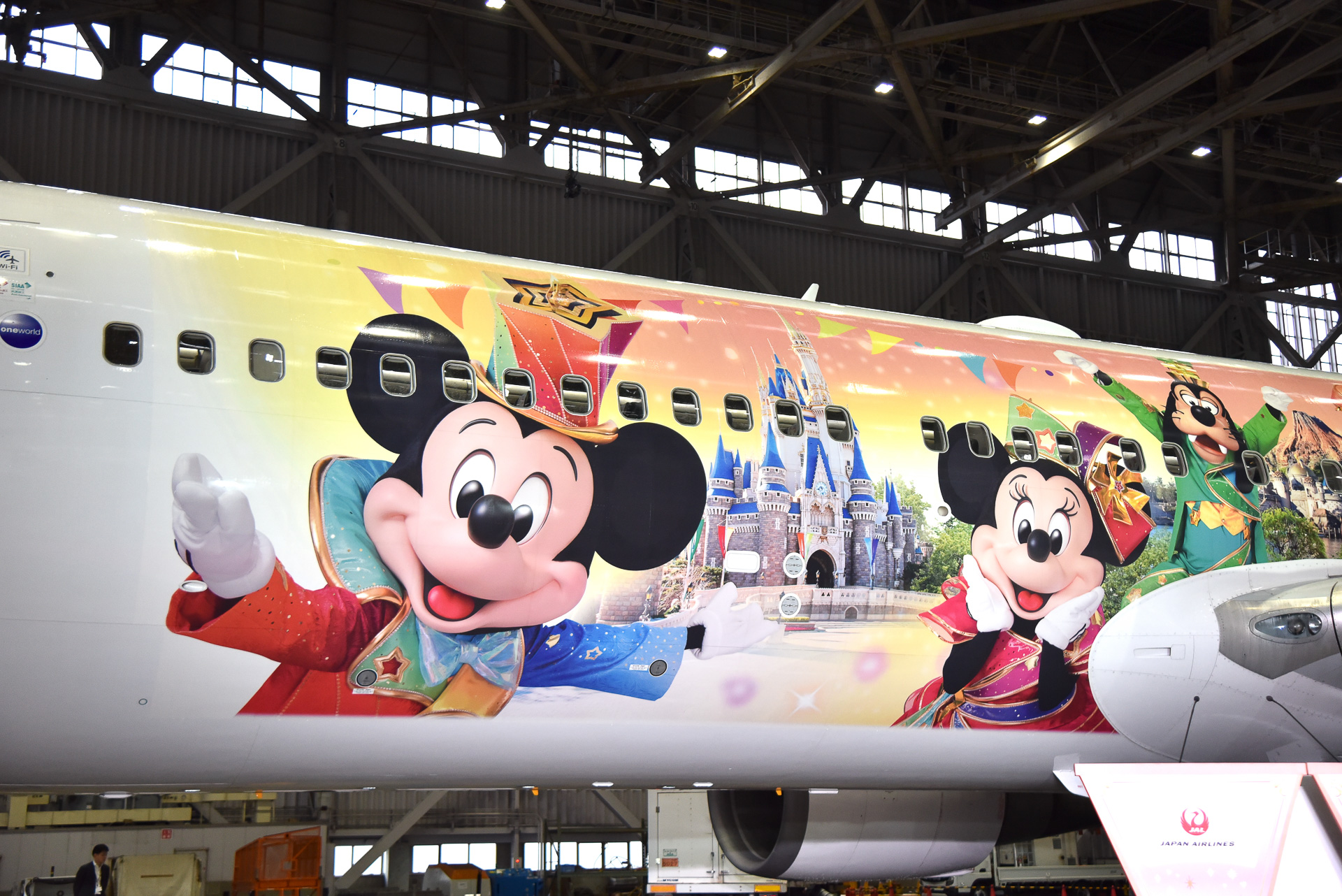 JAL Colorful Dreams Expressがついにお披露目！ 東京ディズニーリゾート40周年を空から祝う機体を見てきた - トラベル  Watch