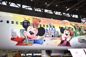 ディズニーデザインの機体と同じ！ 「JAL DREAM EXPRESS Disney100」の