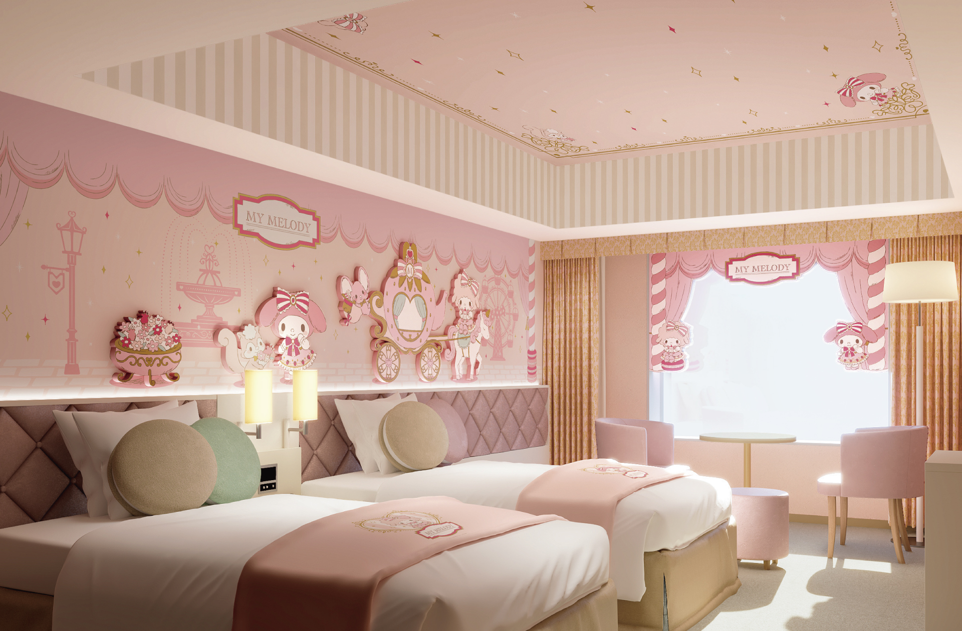 東京ドームホテル、マイメロ＆クロミのサンリオルーム新設。宿泊者限定 ...