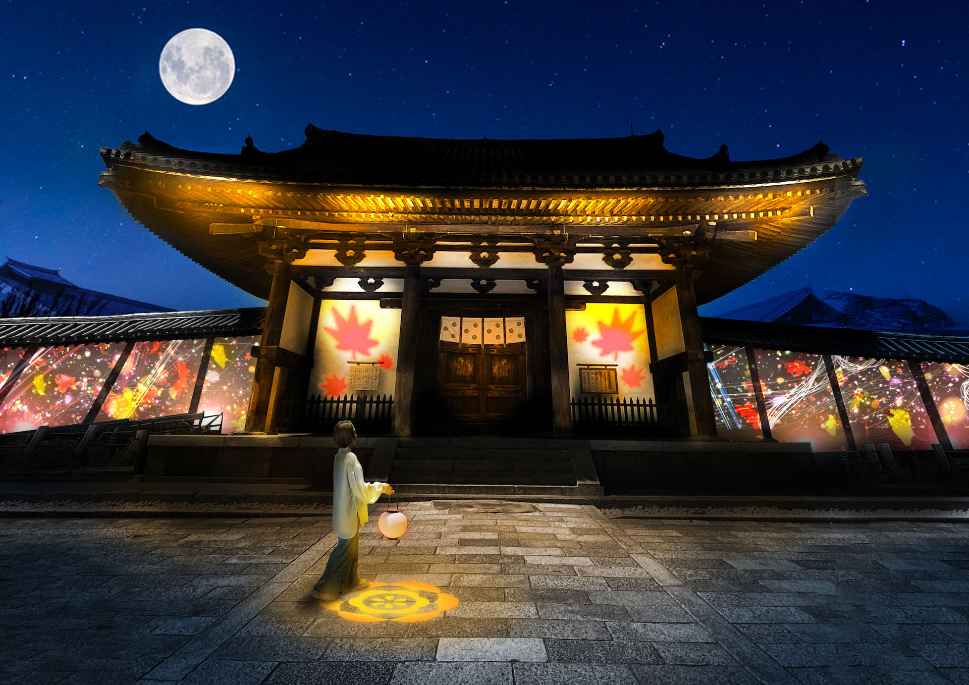 世界遺産「法隆寺」でネイキッドが手掛ける特別ライトアップ。10月21日