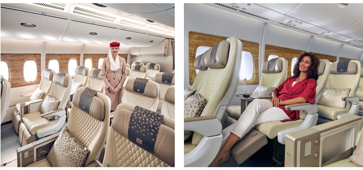 エミレーツ航空、成田～ドバイ線に改修したA380型機とプレエコ導入